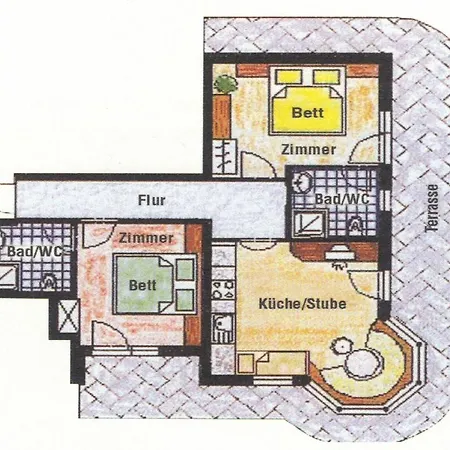 Apart&chalet Chiara דירה *